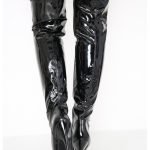 Womens Thigh High Kinky Over The Knee Stiletto Boots