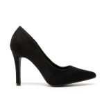 Ladies Womens Pointed Toe Shoes Black Suede