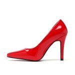 Ladies Womens Pointed Toe Shoes Red patent