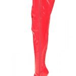 Womens Thigh High Kinky Over The Knee Stiletto Boots Red Patent