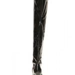 Womens Thigh HIGH Kinky Over The Knee Platform Stiletto Heel Boots Black Patent