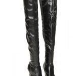 Womens Thigh HIGH Kinky Over The Knee Platform Stiletto Heel Boots Black Matte