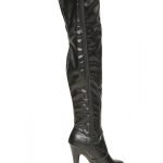 Womens Thigh HIGH Kinky Over The Knee Platform Stiletto Heel Boots Black Matte