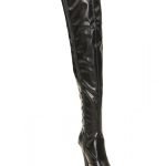 Womens Thigh HIGH Kinky Over The Knee Platform Stiletto Heel Boots Black Matte