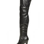 Womens Thigh HIGH Kinky Over The Knee Platform Stiletto Heel Boots Black Matte