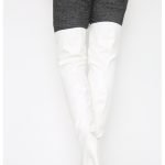 Womens Thigh HIGH Kinky Over The Knee Platform Stiletto Heel Boots White Matte