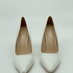 Ladies Womens Pointed Toe Shoes Nude Patent