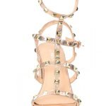 Womens Unisex Studded Block Mid Heeled Rivet Sandal Plus Size 8 to 12