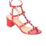 Womens Unisex Studded Block Mid Heeled Rivet Sandal Plus Size 8 to 12