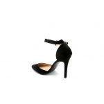 Women Unisex Low Kitten Heel Black patent