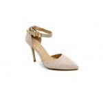 Women Unisex Low Kitten Heel Black patent