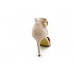 Women Unisex Low Kitten Heel Black patent