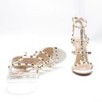 Women Round Toe Kitten Heel Shoes White