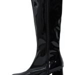 Ladies Womens Fancy Dress Party GO GO Boots 1960s & 1970s Black