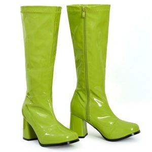 Ladies Womens Fancy Dress Party GO GO Boots 1960s & 1970s White