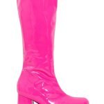 Ladies Women Fancy Dress Party GO GO Boots 1960s & 1970s Hot pink