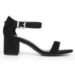 Womens Low Mid Heel Block Peep Toe Ladies Ankle Strap Party Strappy Sandals