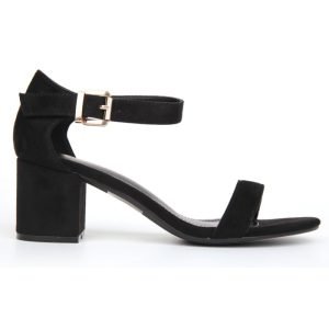 Womens Low Mid Heel Block Peep Toe Ladies Ankle Strap Party Strappy Sandals
