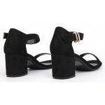 Womens Low Mid Heel Block Peep Toe Ladies Ankle Strap Party Strappy Sandals