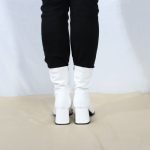 Women's Go Go Boots Mid Calf Block Heel Zipper Boot