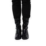 Women's Go Go Boots Mid Calf Block Heel Zipper Boot