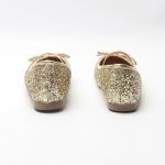 Girl's Mary Jane Ballerina Flat Shoes- Gold Glitter
