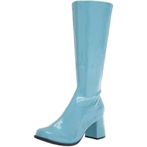 Women Fancy Dress Party GO GO Boots 1960s & 1970s Sky Blue